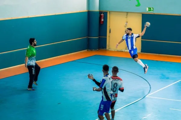 handball match action